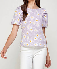 Westmoon - Daisy Puff Short Sleeve Blouse
