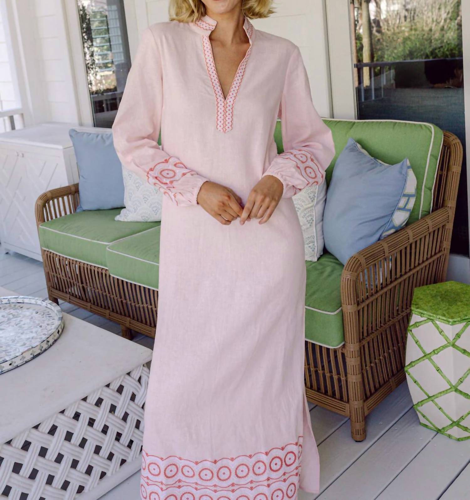 Sail To Sable - Embroidered Caftan