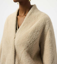 Joseph Ribkoff - Feather Yarn Sweater Knit Coat