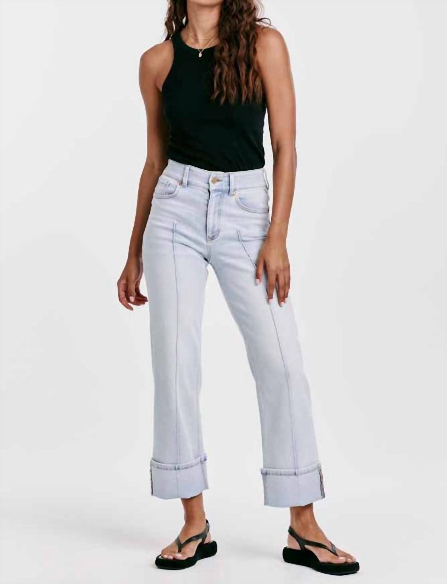 Dear John Denim - Holly Super High Rise Cuffed Straight Leg Jeans