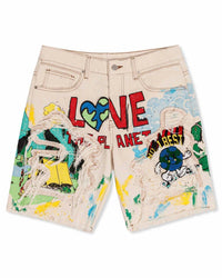 First Row - Love Your Planet Denim Shorts