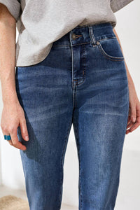 TRIBAL Sophia Curvy Straight Leg Jeans in dark vintage 1 - women's jeans - view 4