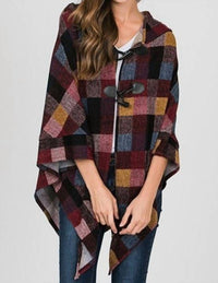 Style Usa - Cool Nights Hooded Poncho