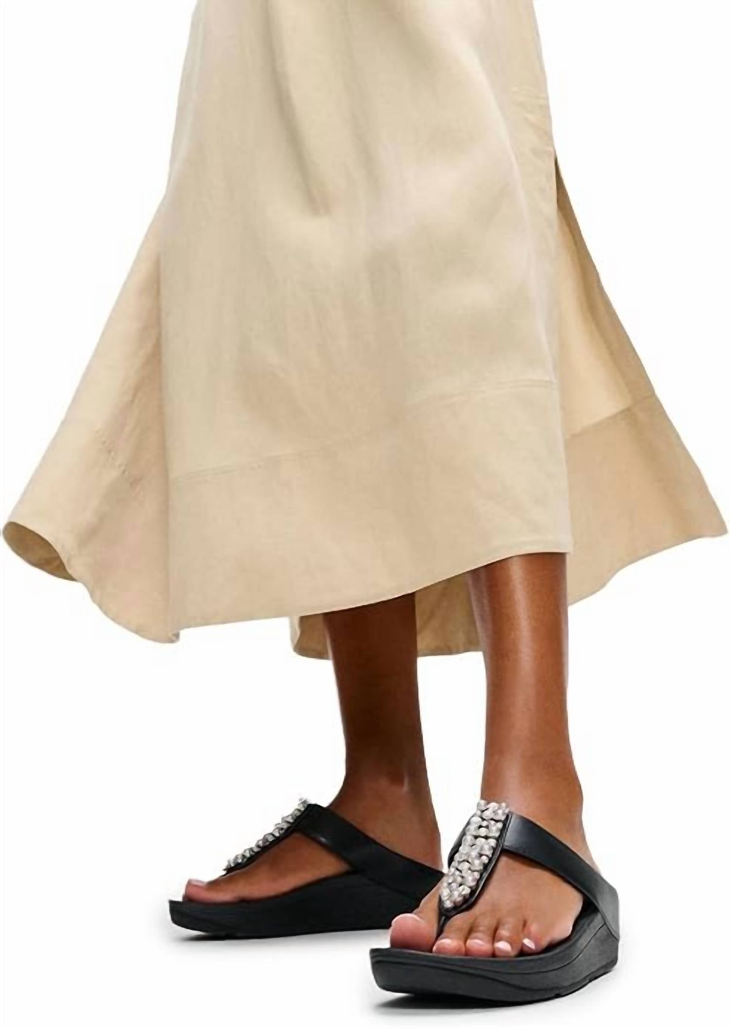 Fitflop - Women's Fino Pearls & Crystal Toe Post Sandal