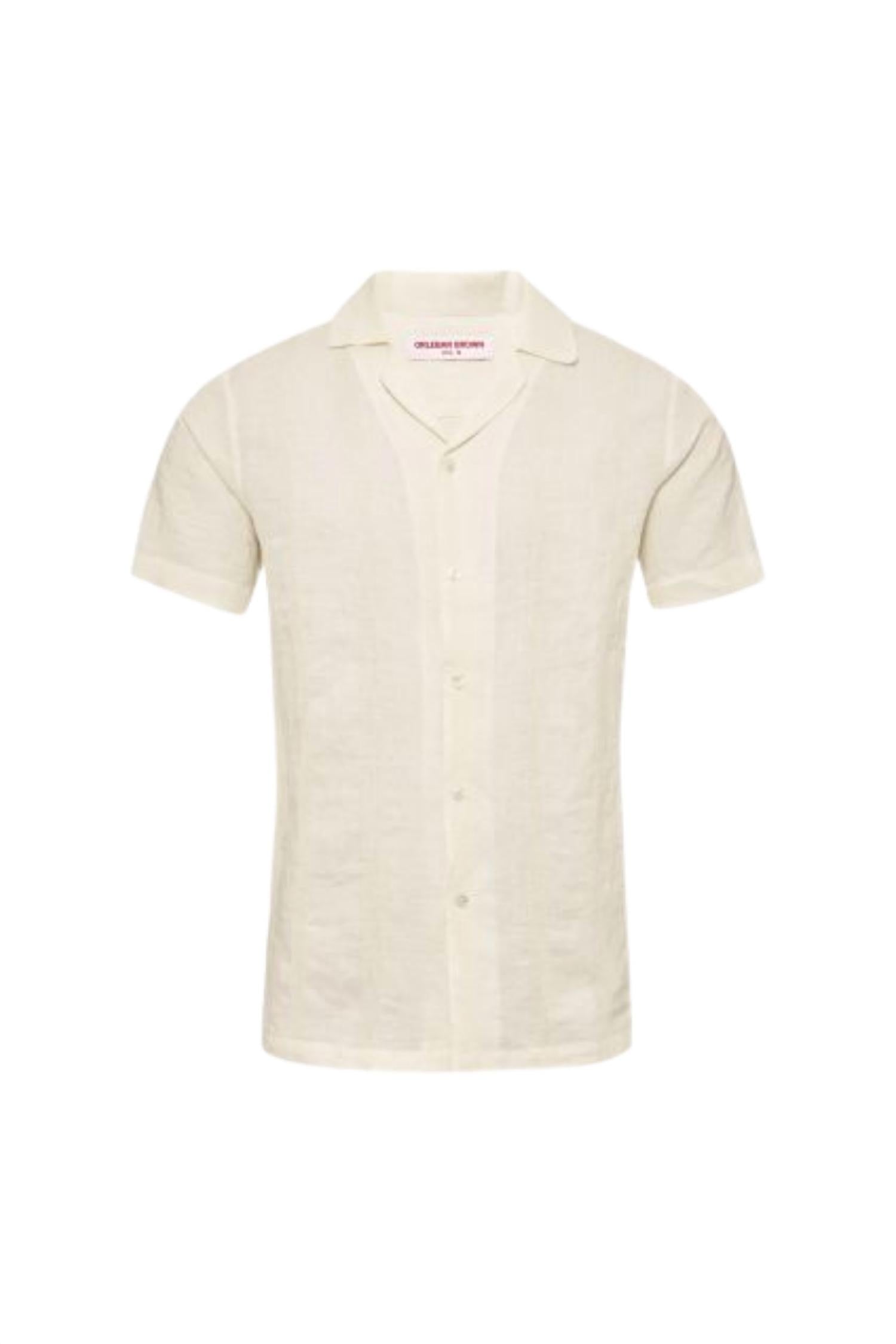 Orlebar Brown - Hibbert Linen Woven Stripe Shirt