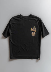 Iron & Resin Mushroom Dreams Pocket Tee in black - men's t-shirt - detail view