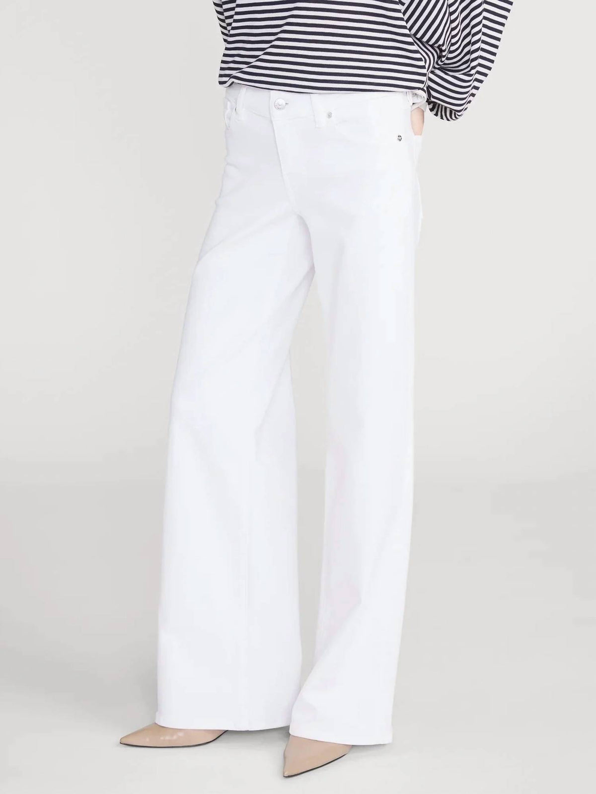 Frame - Low-rise Le Slim Palazzo Jeans