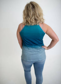 Shirley Stone - Ombre' Keyhole Tank Top