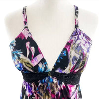 On Gossamer - Women's Mesh Nightie With Lace Inset