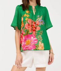 Johnny Was - FLUTTER SLEEVE BLOUSE