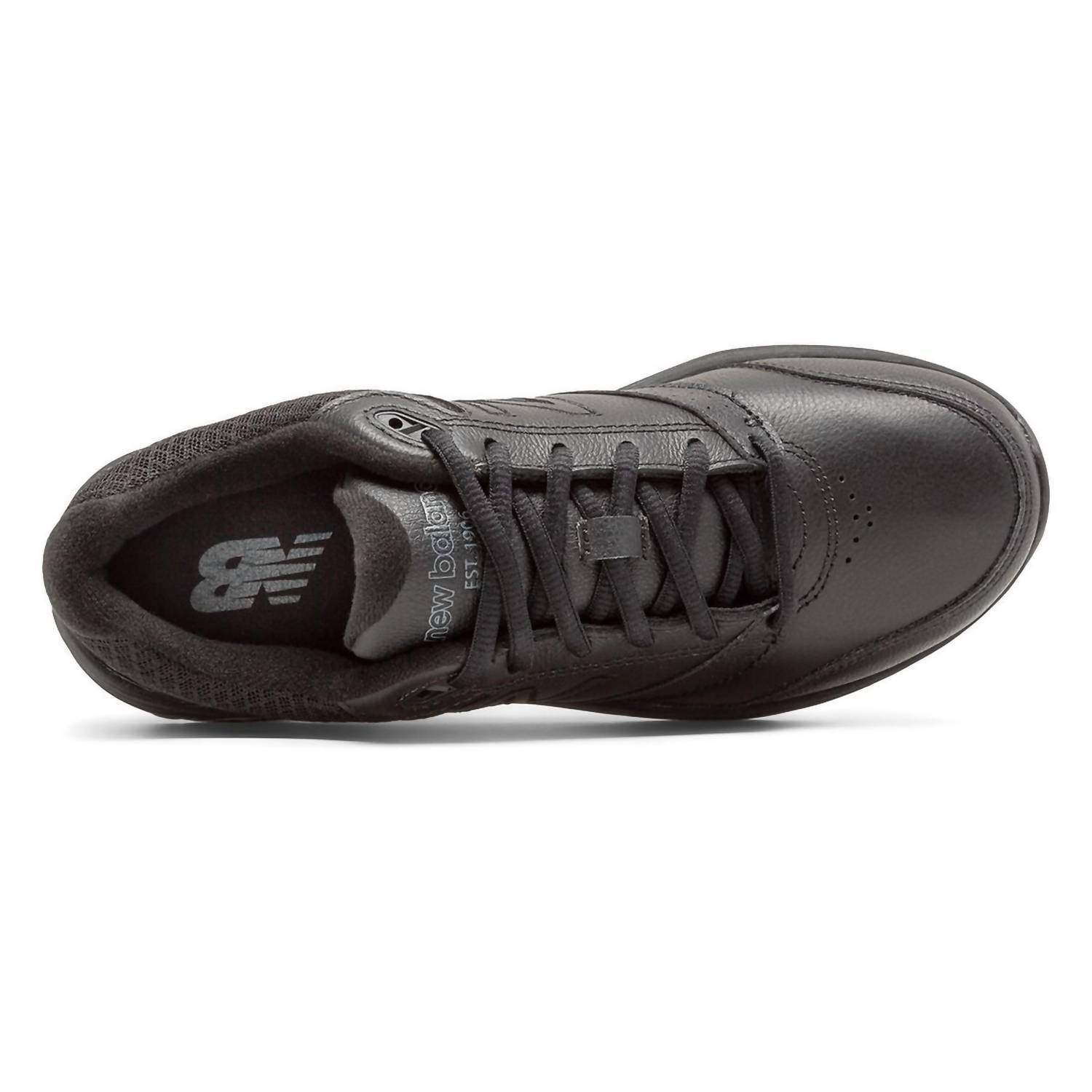 New Balance Women's Leather 928v3 Shoe in black black - women's shoe - alternate view