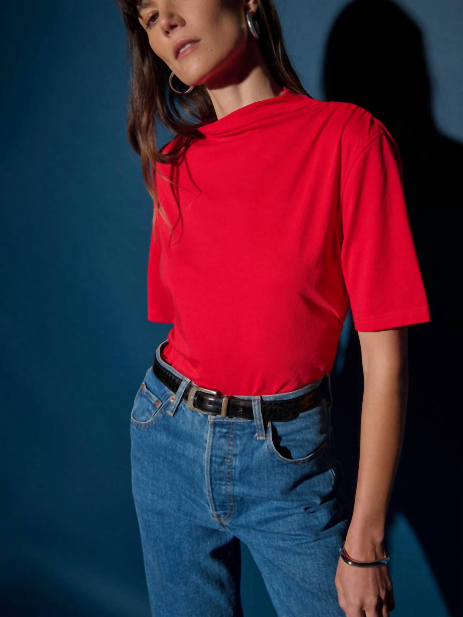 Nation Ltd - Reed Mock Neck Top