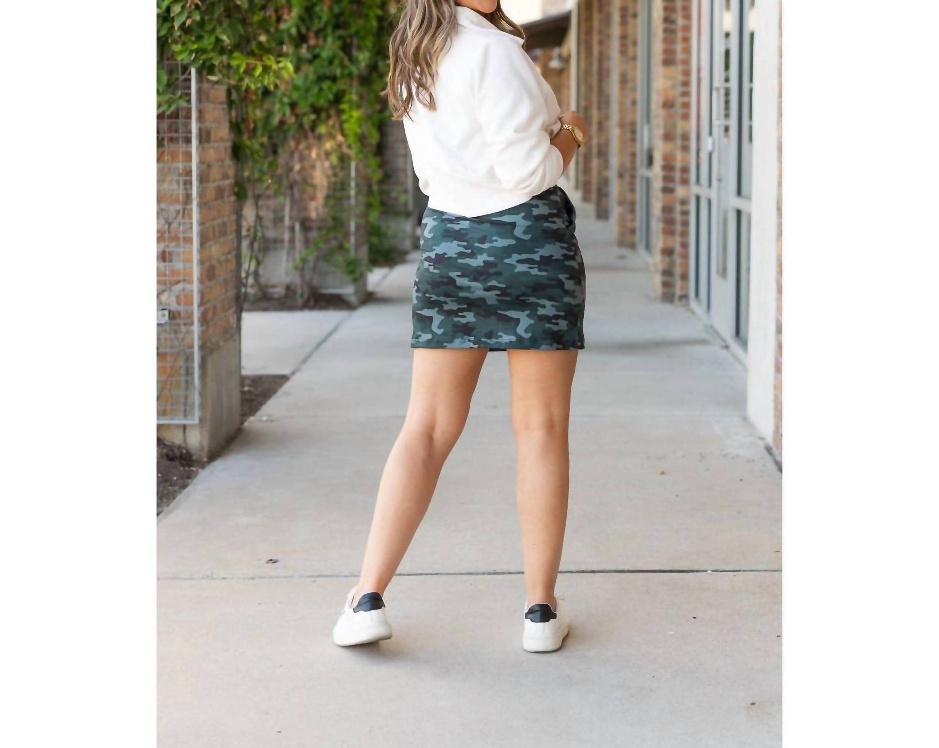 Julia Rose - Kai Camo Jogger Mini Skirt