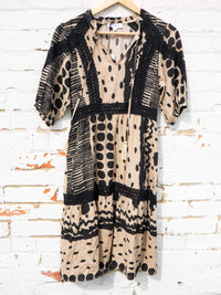 Thml - Mixed Print Tassel Midi Dress