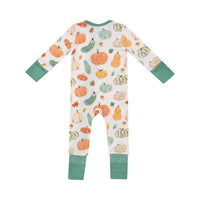 Angel Dear - Kid's Crayon Pumpkins 2 Way Zipper Romper
