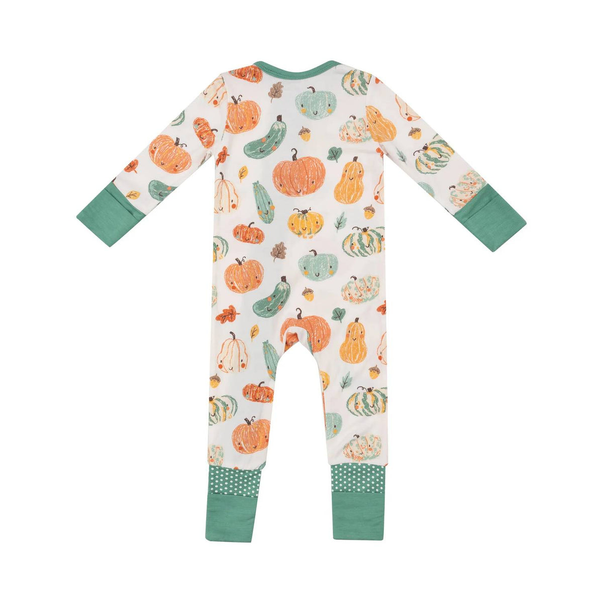 Angel Dear - Kid's Crayon Pumpkins 2 Way Zipper Romper