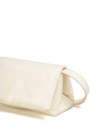 MARNI Women's Prisma Puffball Leather Shoulder Bag in ivory - women's bag - detail view
