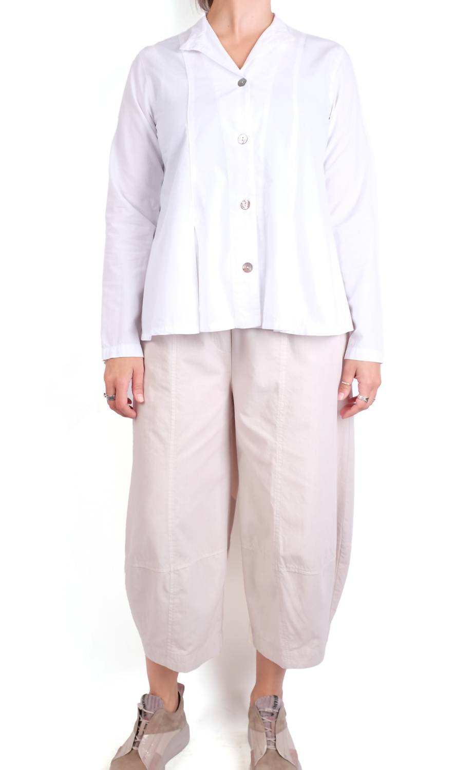 Gerties - Inset Box Pleat Long Sleeve Shirt