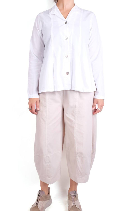 Gerties - Inset Box Pleat Long Sleeve Shirt