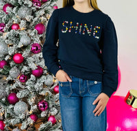 Paper Flower - Shine 3d Jewel Sweatshirt