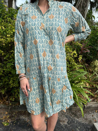Just Darviny - Megan Button Front Mini Dress