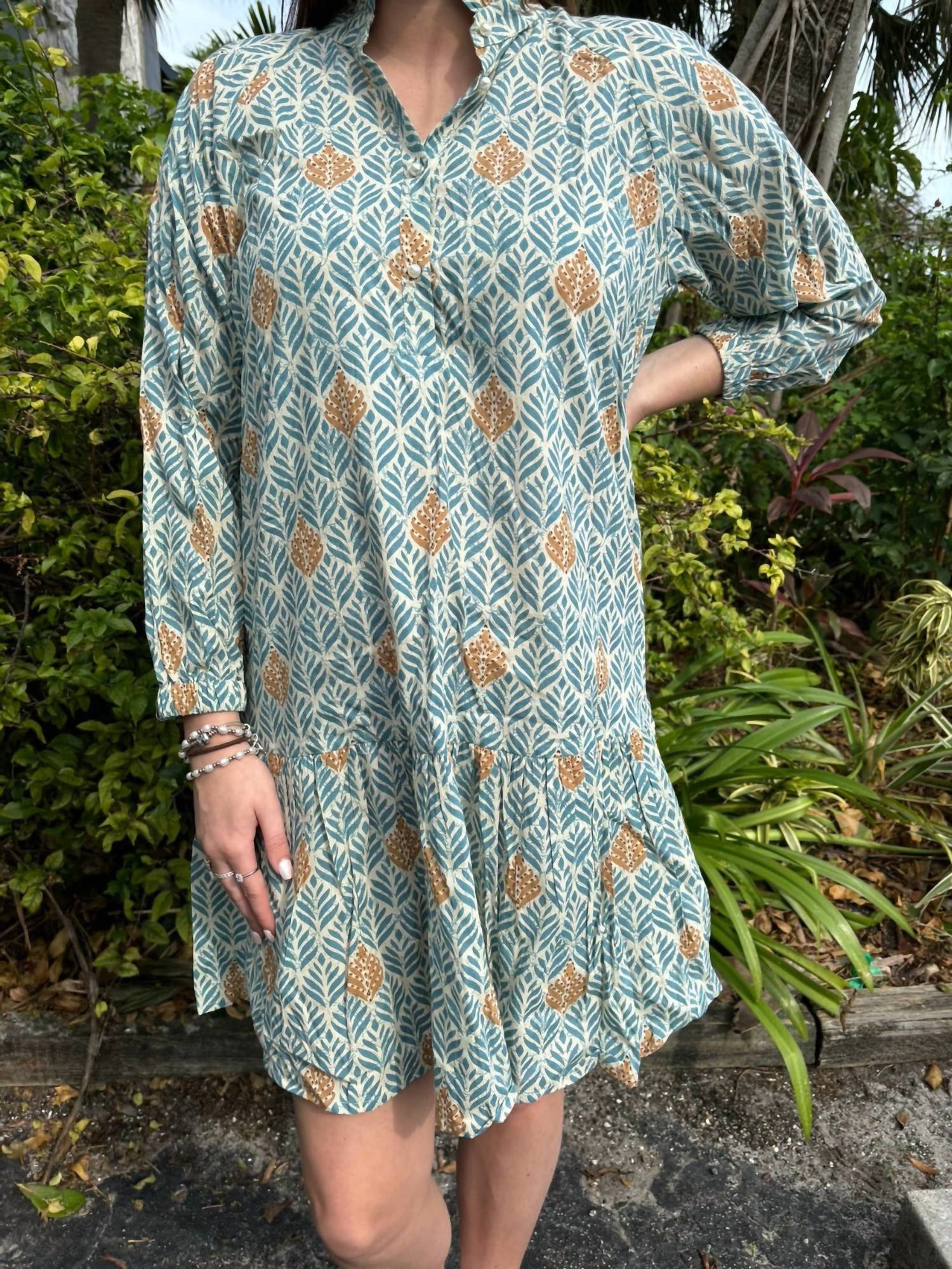 Just Darviny - Megan Button Front Mini Dress