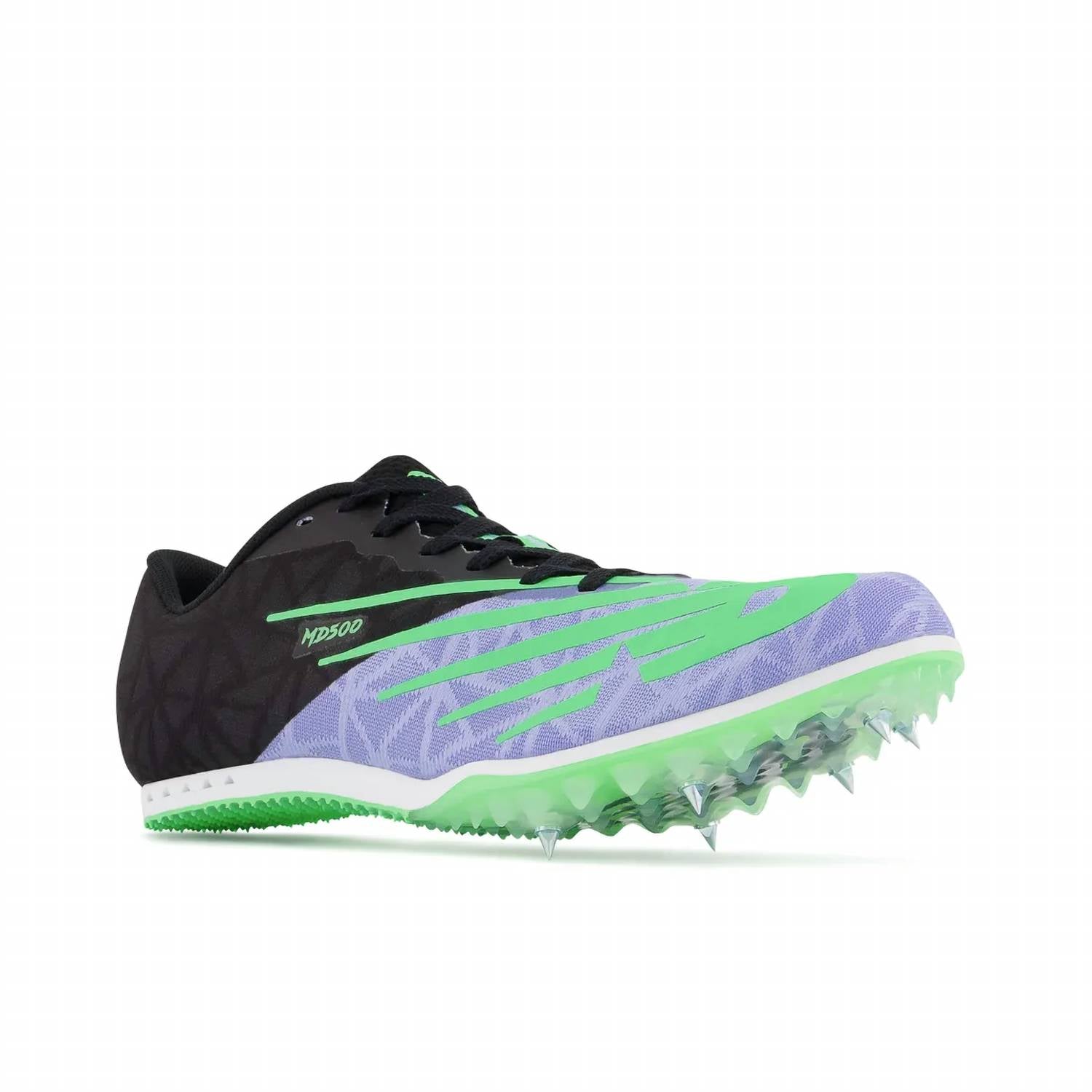 New Balance Men's Track Spike Running Shoes in vibrant violet - men's shoe - detail view