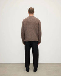 Johnstons Of Elgin - Crew Neck Rolled Trims Sweater