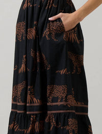 Sugarlips - Jungle Cat Smocked Midi Dress