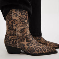 Free People Women's Cat Nap Cowboy Boot in leopard suede 1 - women's shoe
