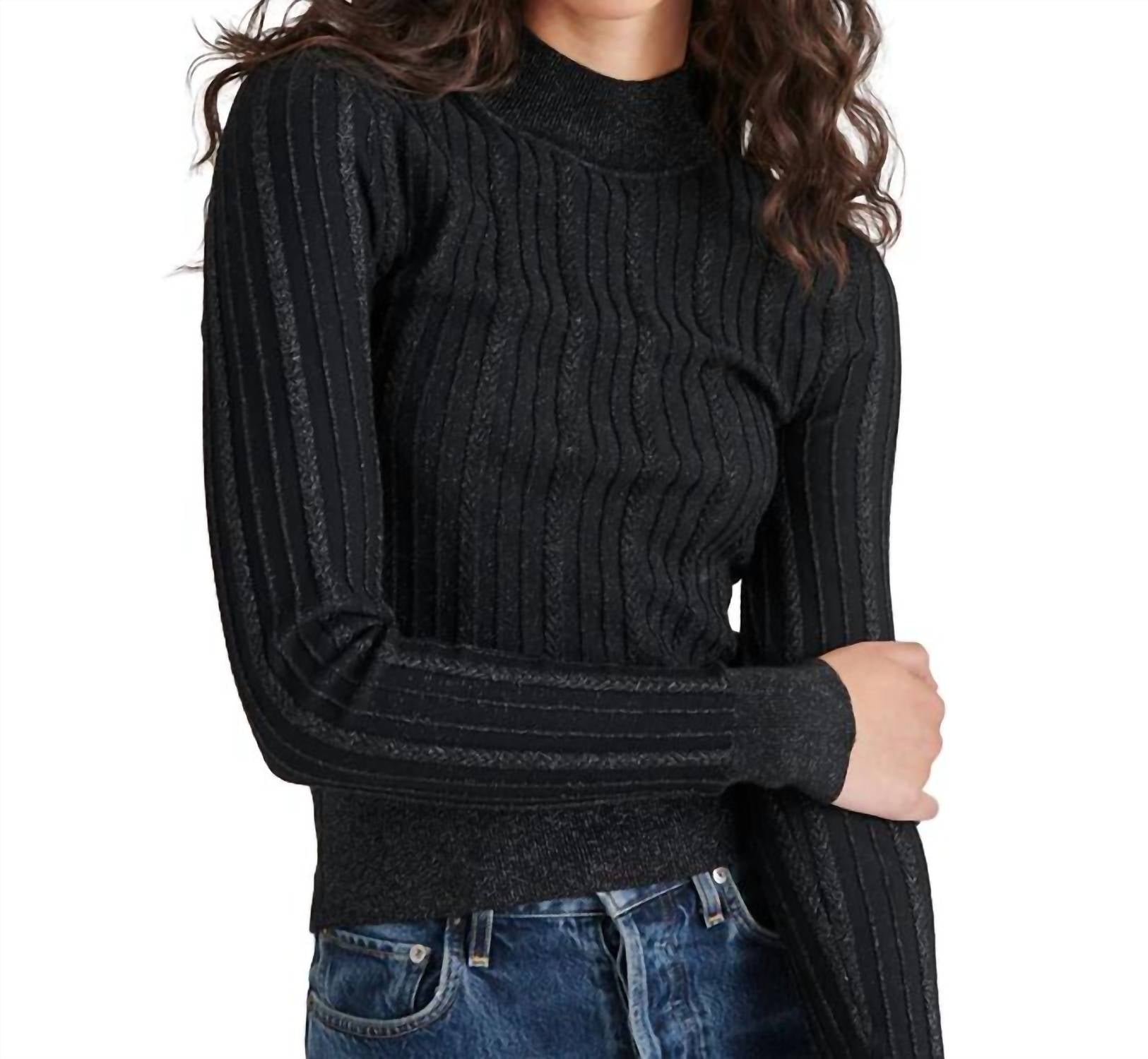 STEVE MADDEN Pamela Sweater in black - women's sweater - view 4
