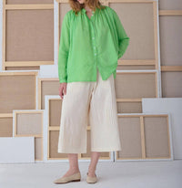 Mii Collection Nathalie Shirt in vert anemone - women's shirt - alternate view