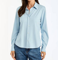 DREW Women's Sammi Top in blue - women's shirt
