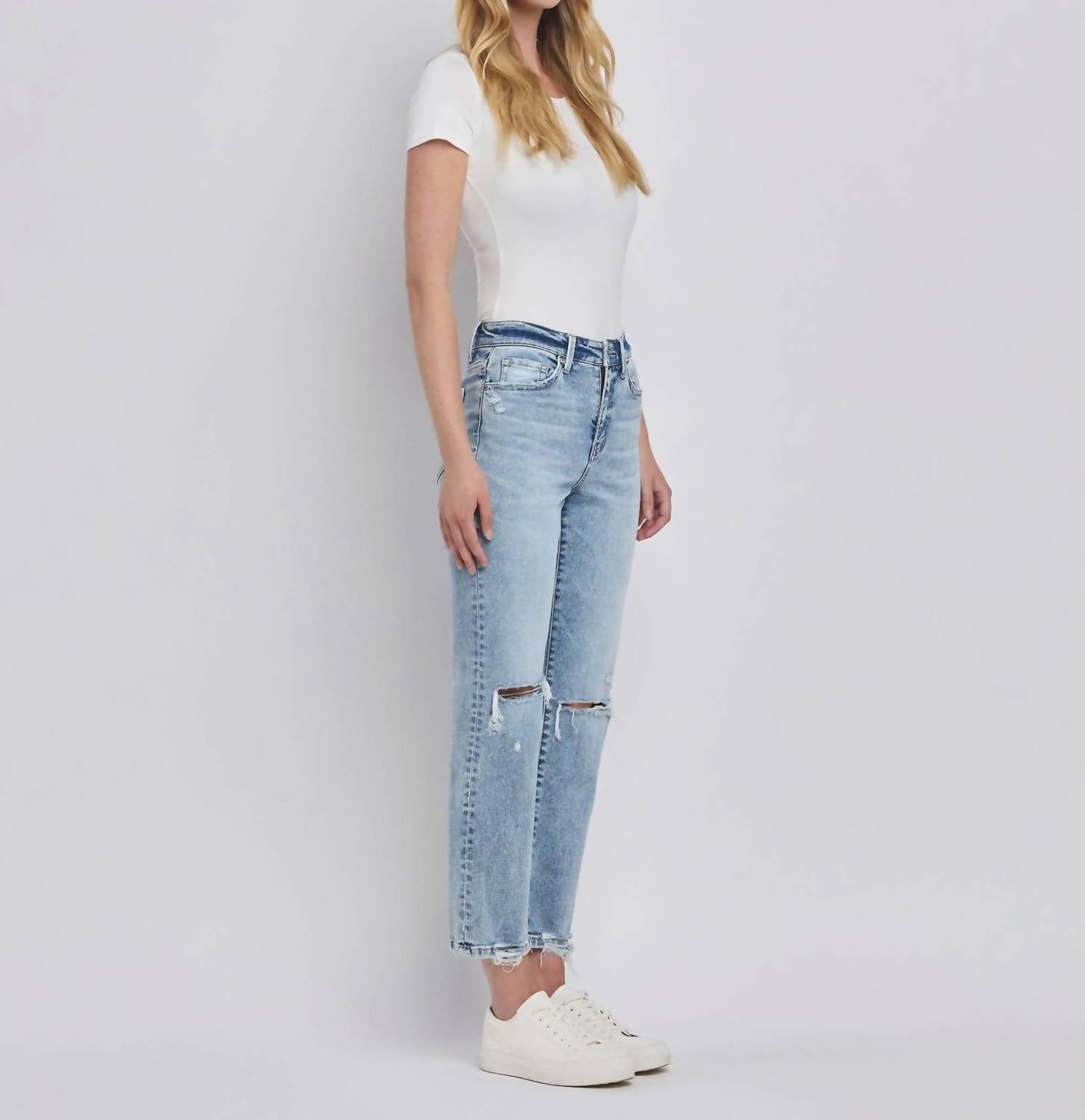 FLYING MONKEY Astrid Jeans in medium light wash - women's jeans - alternate view