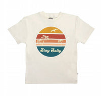 Emerson And Friends - Boy's Stay Salty Cotton Toddler Short Sleeve Shirt