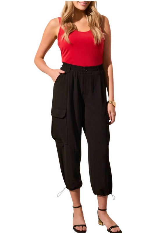 Tribal - Flowy Pull-on Cargo Pant With Bungee Cord