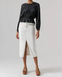 Sanctuary - Women's Denim Midi Skirt
