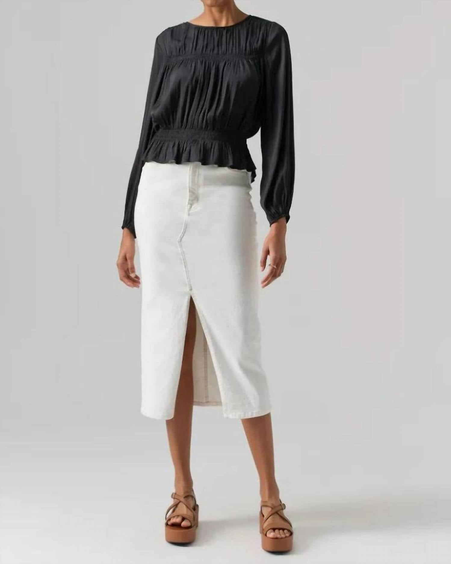 Sanctuary - Women's Denim Midi Skirt