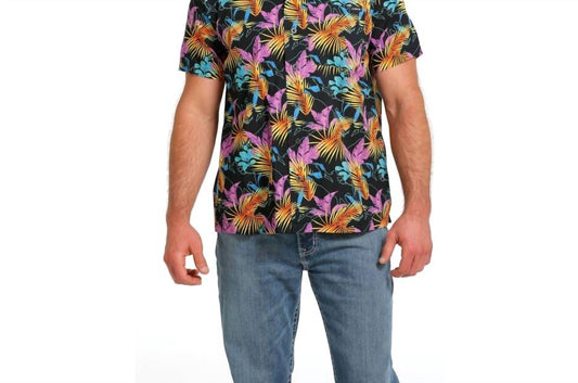 Cinch - Hawiian Short Sleeve Button Down Camp Shirt