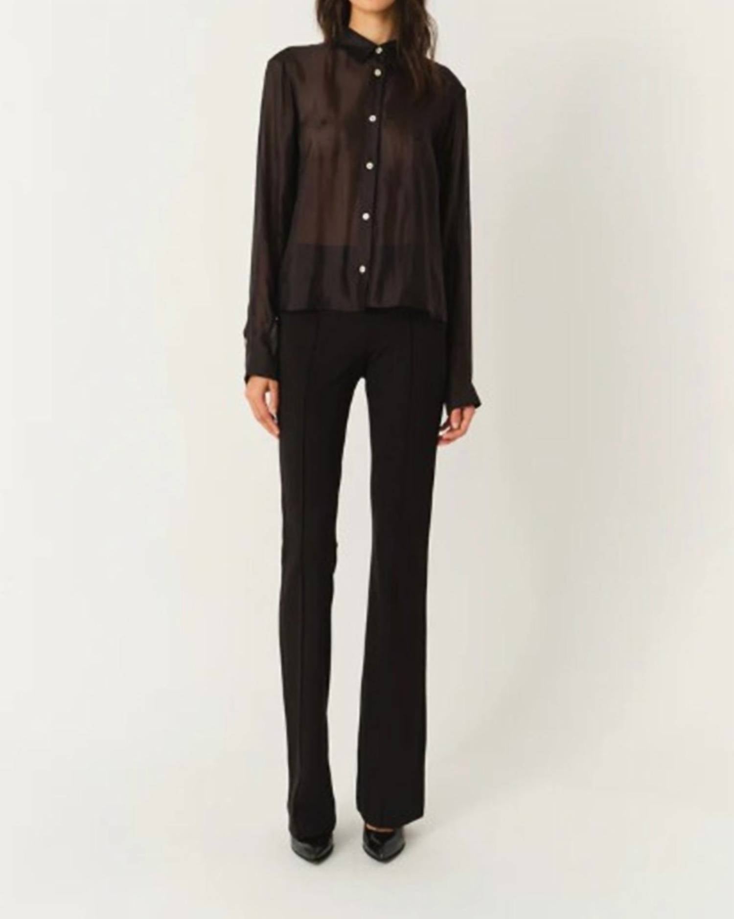 The Garment Chloe Long Pants in black - women's pants - view 4