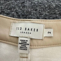 Ted Baker - London High Rise Straight Leg Faux Leather Pants