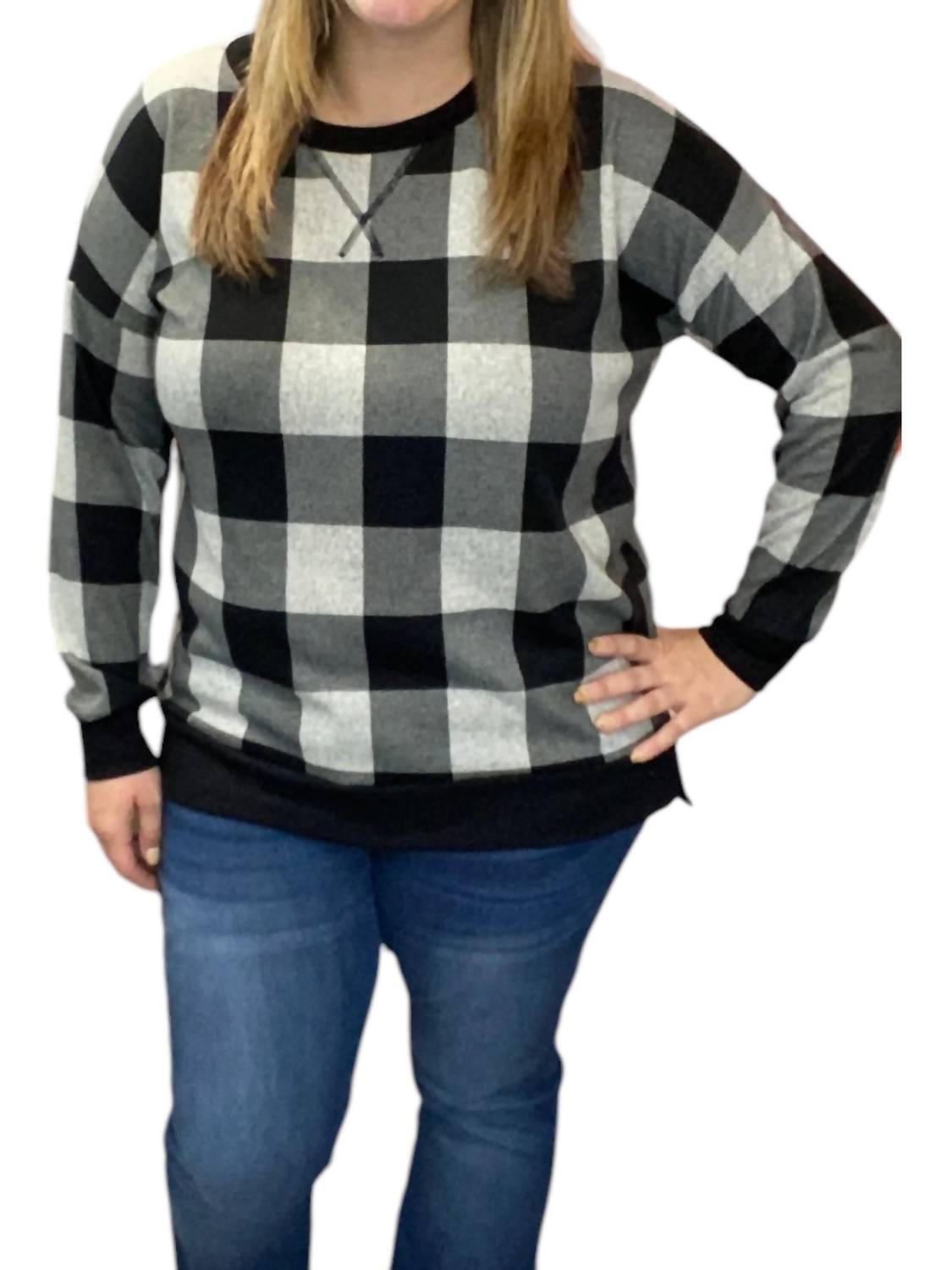 Honeyme - Plaid Weekender Top