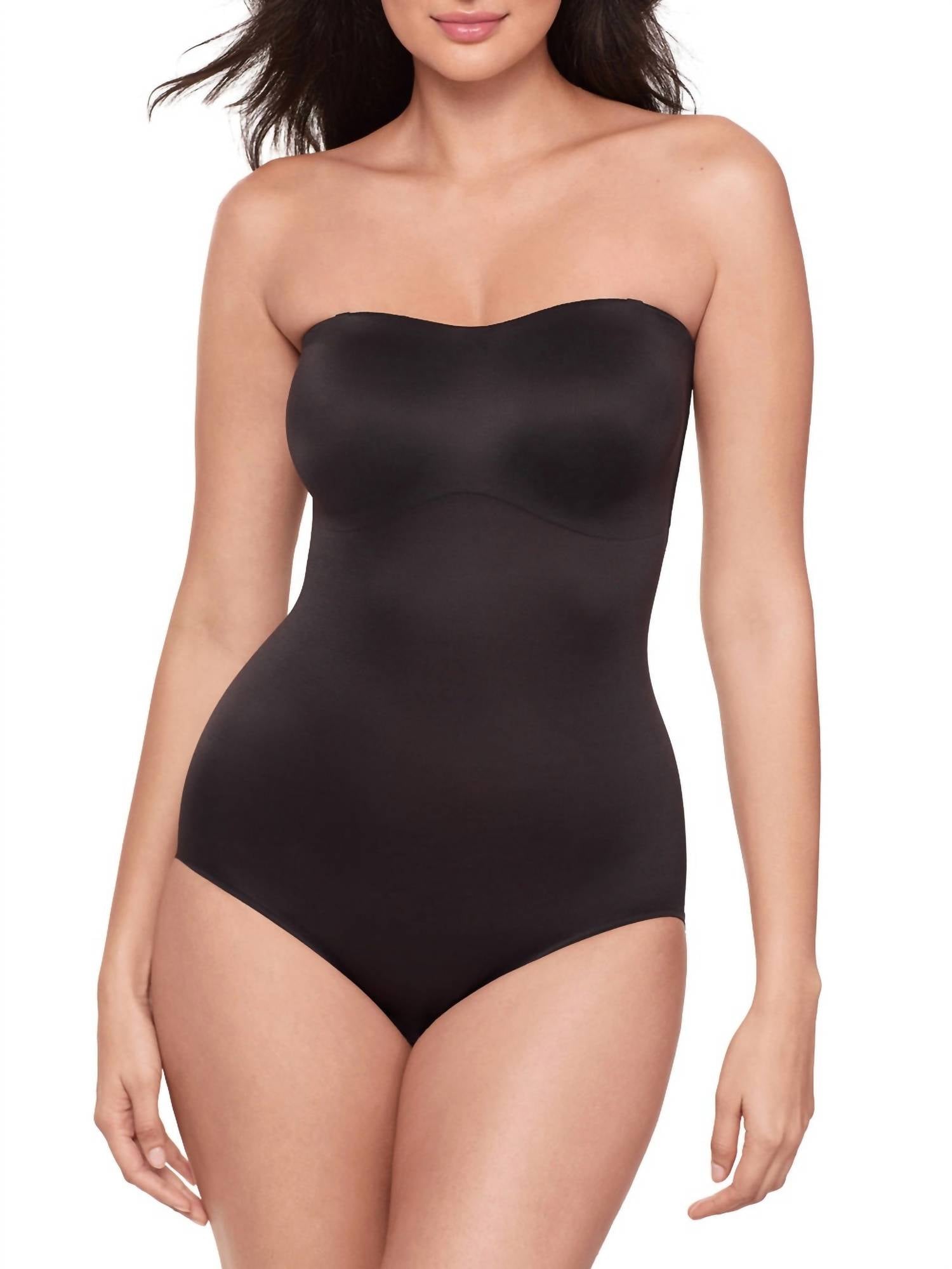 Miraclesuit Show Stopper Strapless Shaping Bodysuit in black - women's intimate
