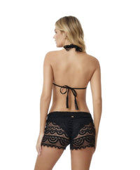 PQ Swim Lace Diva Lexi Swim Shorts in black - women's swimwear - alternate view