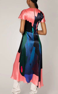 Roksanda - Adriana Silk Dress in Amaranth