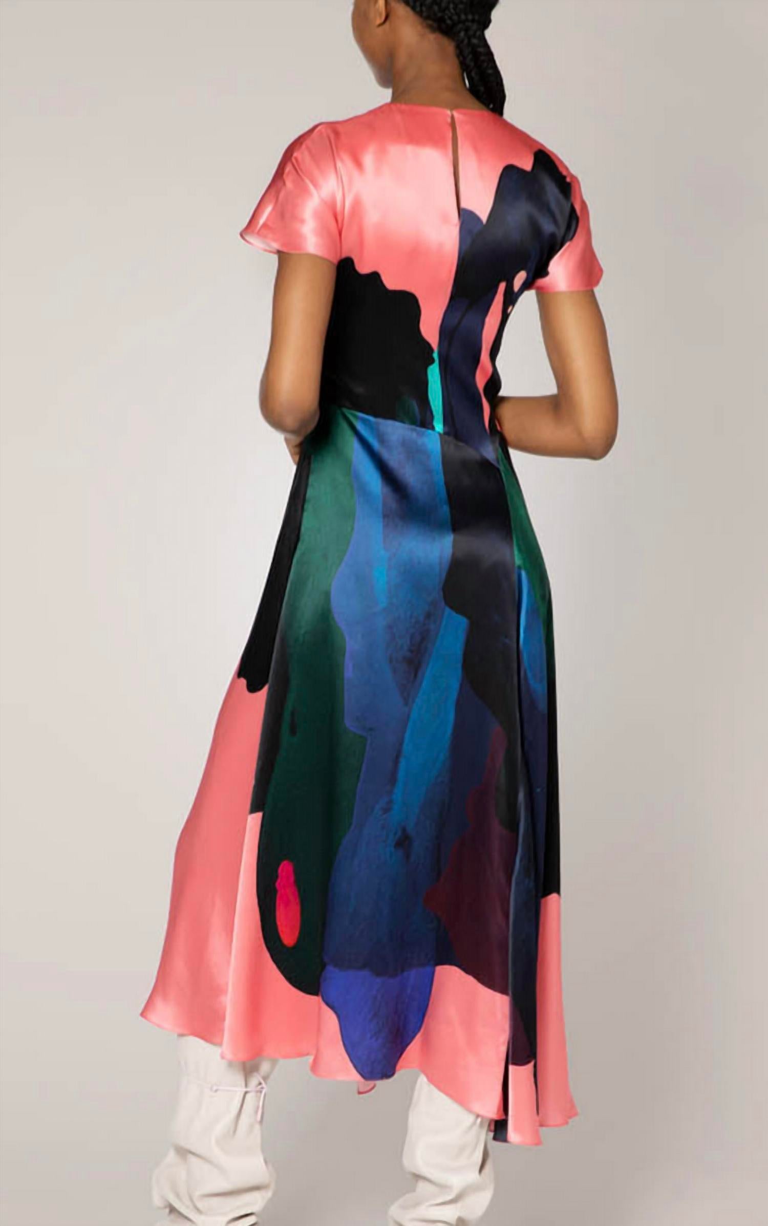 Roksanda - Adriana Silk Dress in Amaranth