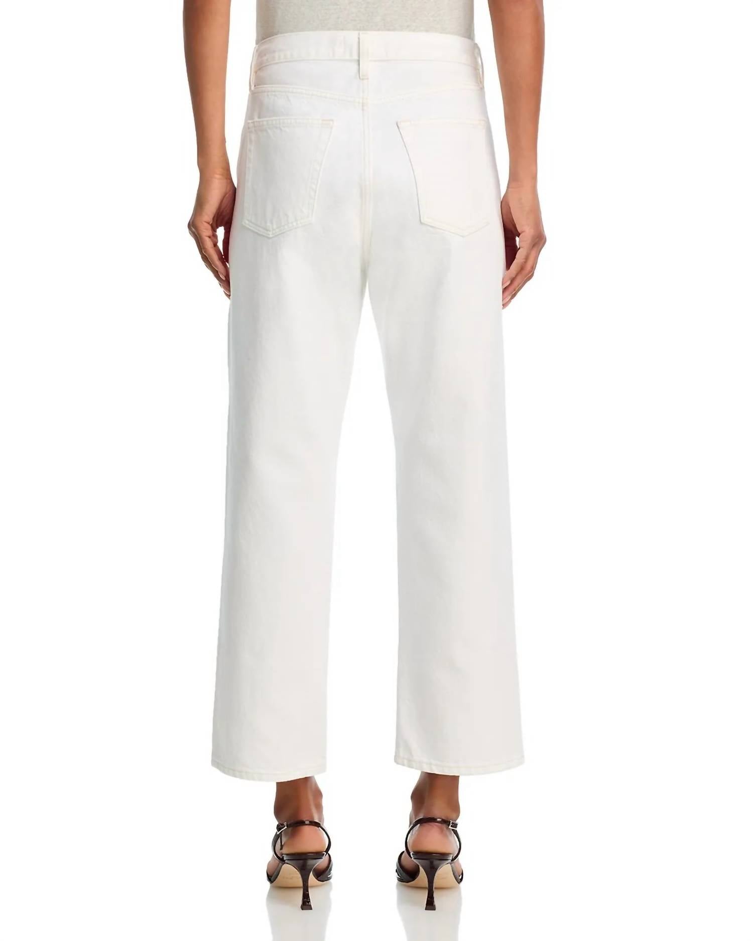 FRAME Hang Straight Leg Jean in au naturel - women's jeans - detail view