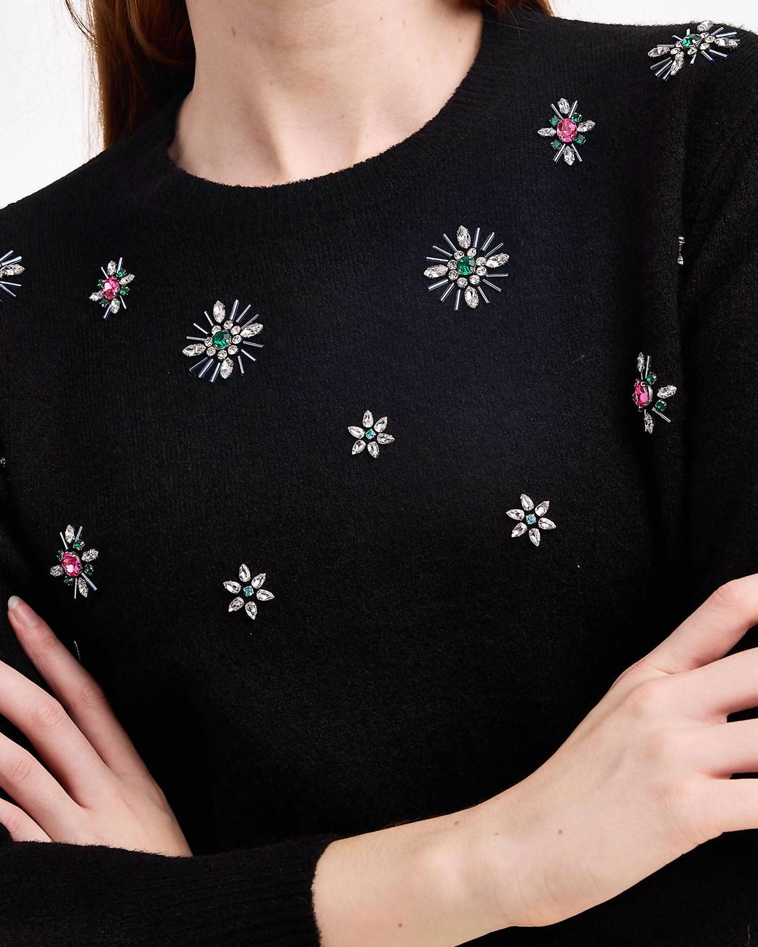 Draper James - Embellished Crewneck Sweater