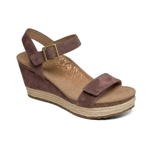 Aetrex - SYDNEY QUARTER STRAP ESPADRILLE WEDGE