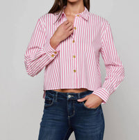 L'Agence - Cosette Crop Shirt